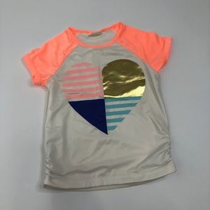 Girls Crazy 8 Swim Shirt Size Medium (7-8)